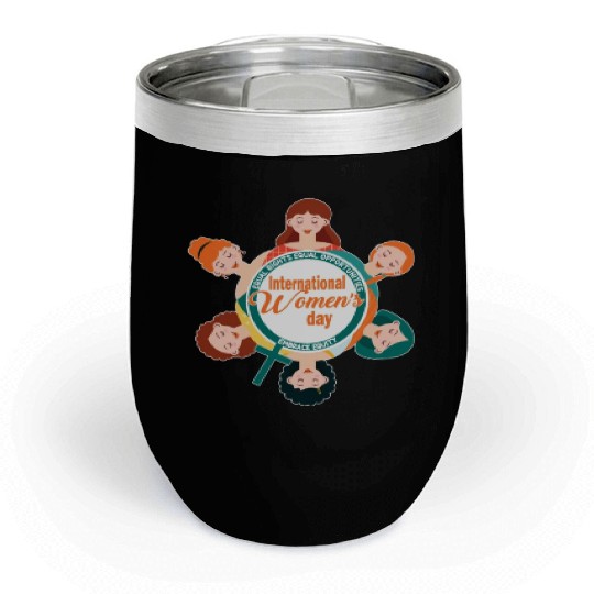 International Women's Day: Embrace Equity Chill Wine Tumblers