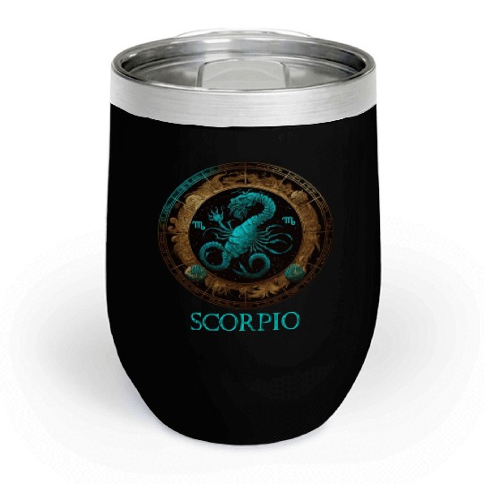 Embrace Your Scorpio Identity: Scorpio Pride Zodia Chill Wine Tumblers