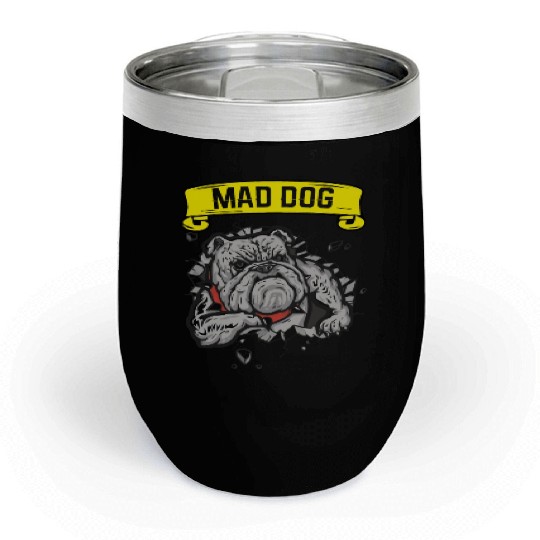 Mad Dog - Pitpull Lover Chill Wine Tumblers