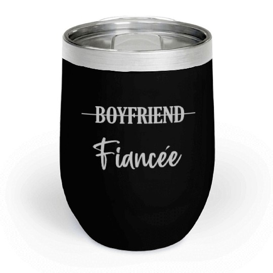 Couple Engagement Engaged Men Funny Fiancee Chill Wine Tumblers