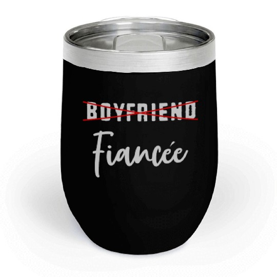 Couple Engagement Engaged Men Funny Fiancee Chill Wine Tumblers