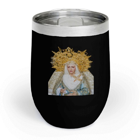 Virgin Mary Mother of Jesus Madonna Chill Wine Tumblers