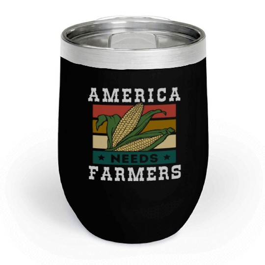America Needs Farmers Chill Wine Tumblers