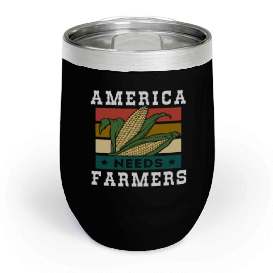 America Needs Farmers Chill Wine Tumblers