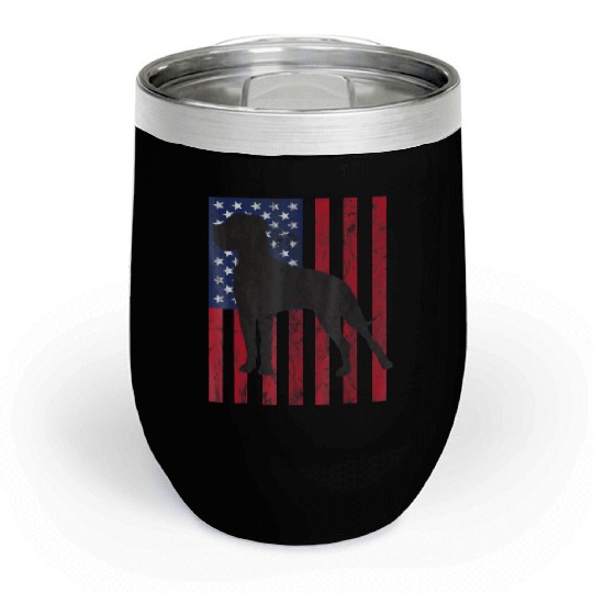 Great Dane Chill Wine Tumblers Patriotic Gre