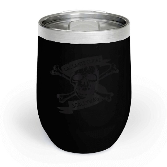 Michigan Lake St Clair Pirate Skull Bones Boating Chill Wine Tumblers