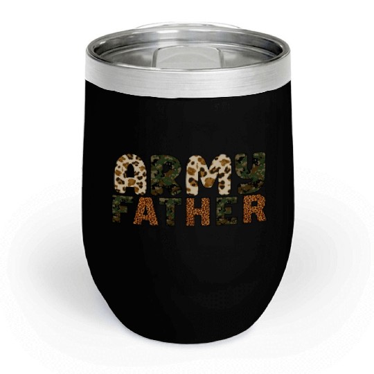 Army Father Sublimation Chill Wine Tumblers