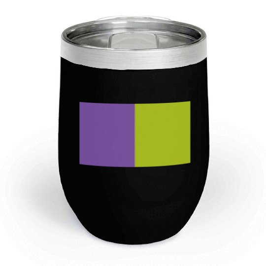 Two Color Rectangle. Interaction Chill Wine Tumblers