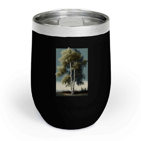 Minimalist Birch Tree Art for Any Home Chill Wine Tumblers