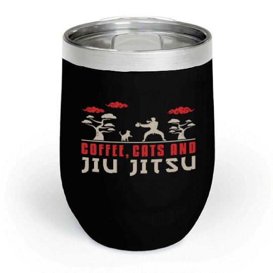 Brazilian Jiu Jitsu MMA Bjj Hugger Chill Wine Tumblers