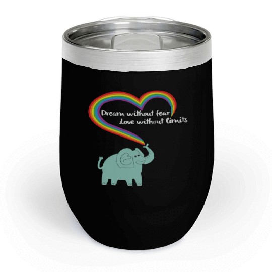 Dream Without Fear Love Without Chill Wine Tumblers