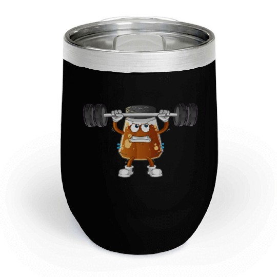 funny gym Pepper Chill Wine Tumblers