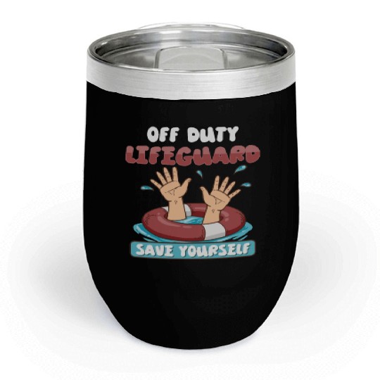 Swimmer Scuba Diving Lifeguard Water Sport Chill Wine Tumblers