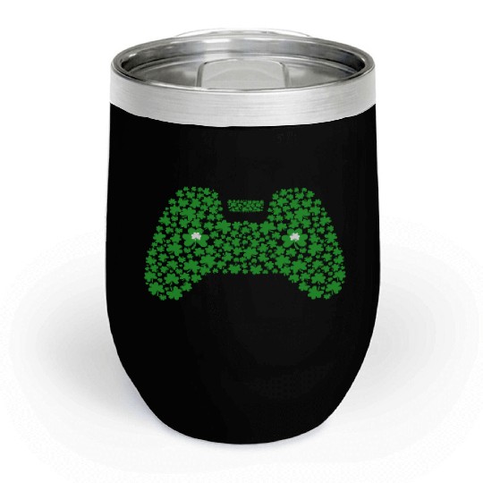 Lucky Gamer St. Patrick's Day Chill Wine Tumblers for gift