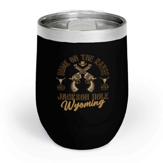 Jackson Hole Wyoming wild west town Chill Wine Tumblers