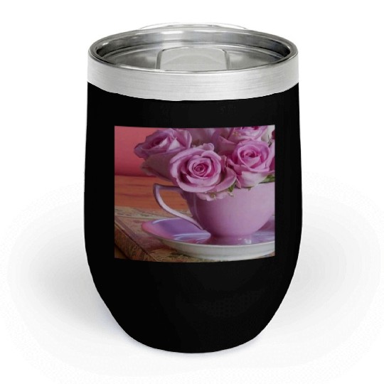 Beautiful Floral print Chill Wine Tumblers