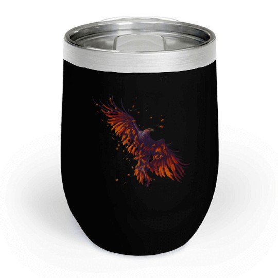 Hawk flying Chill Wine Tumblers