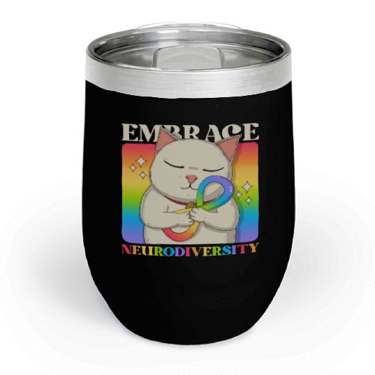 Embrace Neurodiversity Chill Wine Tumblers