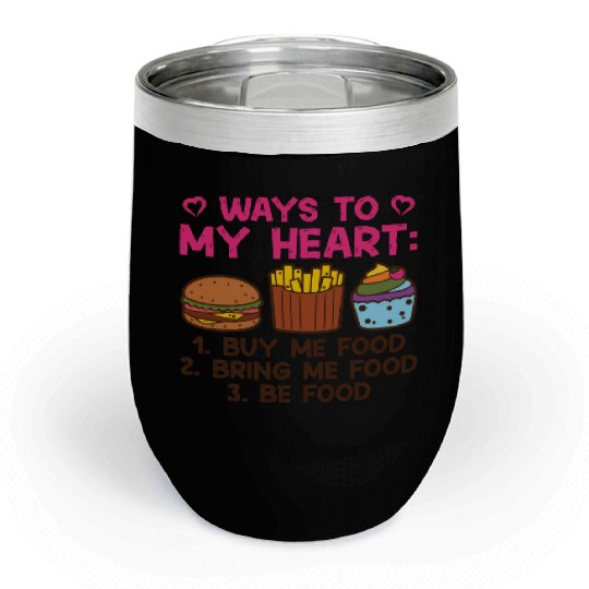 Ways To My Heart Food Valentine s Day Couples In Chill Wine Tumblers