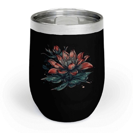 Japanese Spider Lily Soft Anime Aesthetic Flower Chill Wine Tumblers