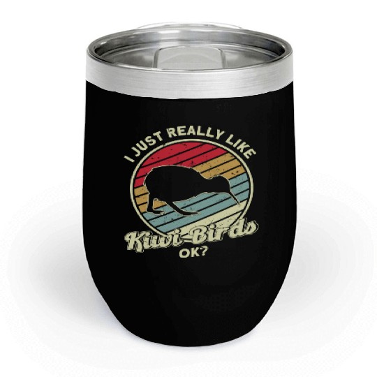 Bird Lover Endangered Species Kiwi Bird Chill Wine Tumblers
