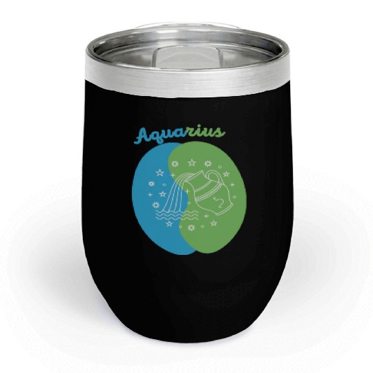 Aquarius: Embrace Your Unique Vision with Minimali Chill Wine Tumblers