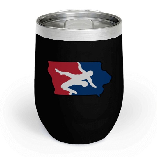 Iowa Wrestling Chill Wine Tumblers