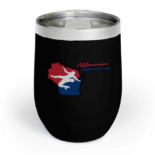 Wisconsin Wrestling Chill Wine Tumblers