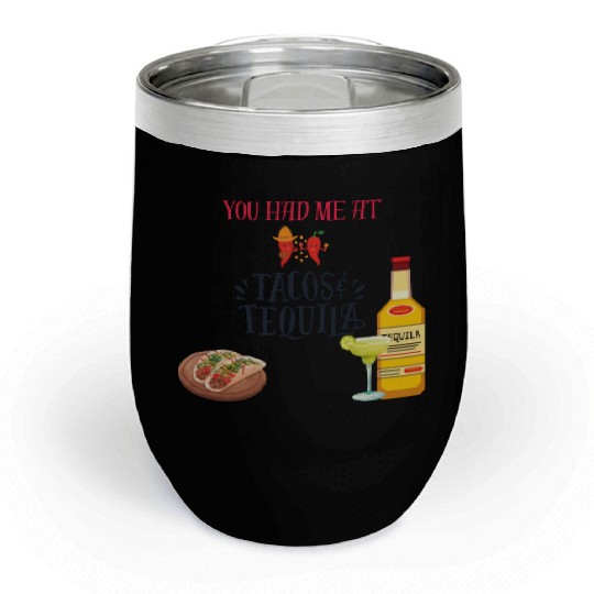 Tacos & Tequila Chill Wine Tumblers