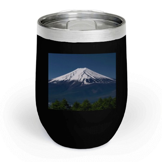 Mount Fuji Japan Panorama Souvenir Travel Trip Chill Wine Tumblers