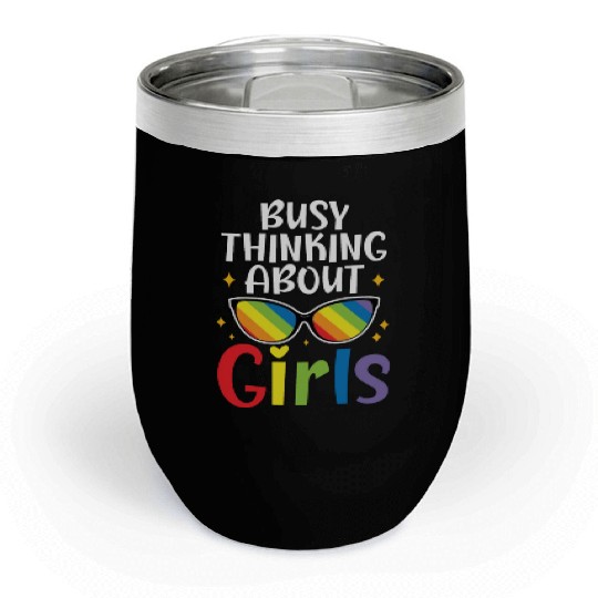 Gay Rights Rainbow Pride Month LGBTQ Pride Parade Chill Wine Tumblers
