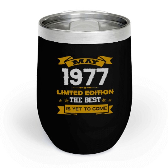 May 1977 Birthday Surprise Chill Wine Tumblers