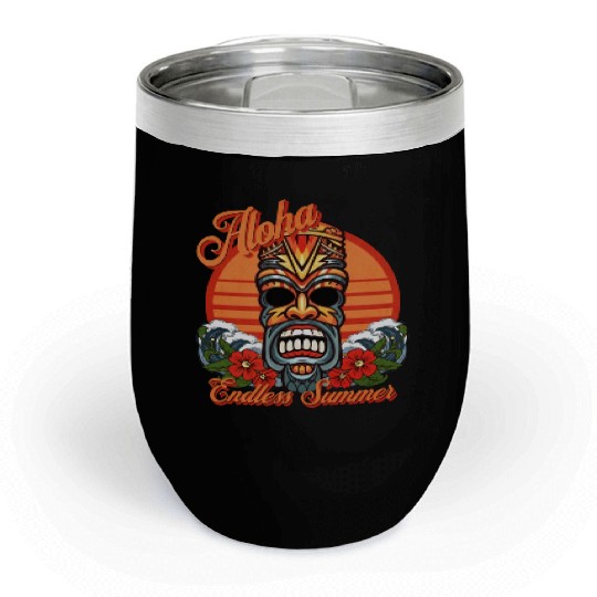 Aloha - Endless Summer Chill Wine Tumblers