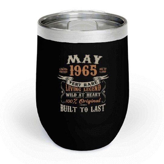 May 1965 Birthday Surprise Chill Wine Tumblers