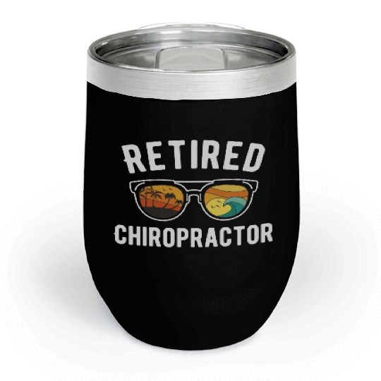 Beachy Retirement Fun for Childcare Worker Chill Wine Tumblers