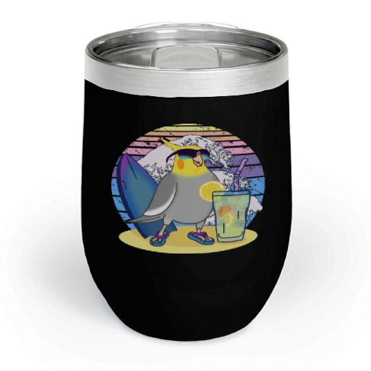 Summer Cockatiel Chill Wine Tumblers