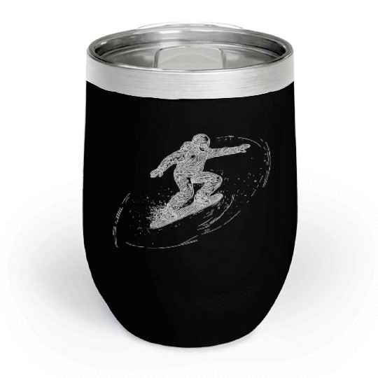 Direction Tal Snowboarding Crass Snowboard Style Chill Wine Tumblers