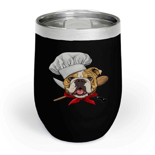 American Bulldog Chef Dog Cooking Baking Lover 480 Chill Wine Tumblers