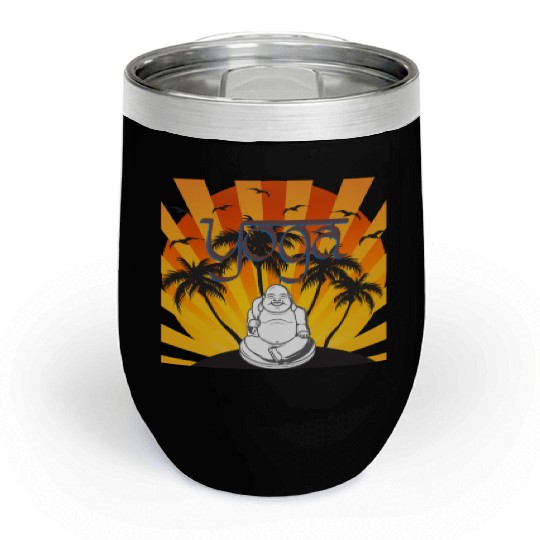 Jnanamama Yoga Maternity Buddha Chill Wine Tumblers