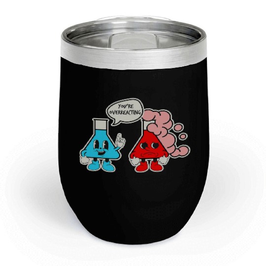 Science Teacher Funny Chemistry Nerd Retro Chemist Chill Wine Tumblers