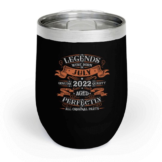 July 2022 anniversary 2022 legends July Chill Wine Tumblers