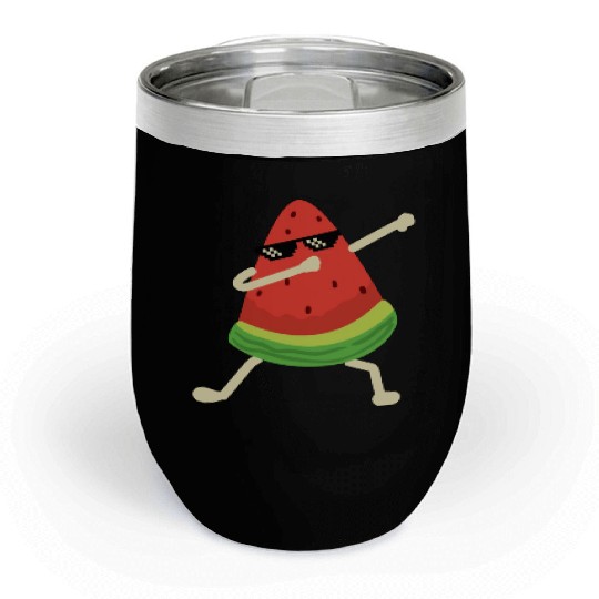 Dabbing Watermelon Melon summer Fruit Lover Chill Wine Tumblers