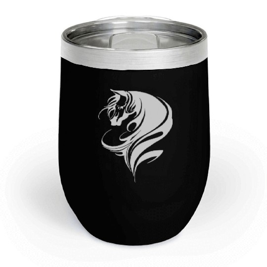 Horse Horse Head Pony Colt Chill Wine Tumblers