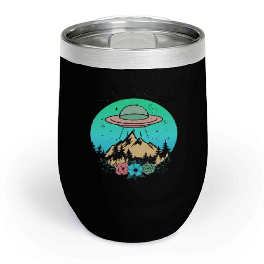 Stay Weird UFO Chill Wine Tumblers