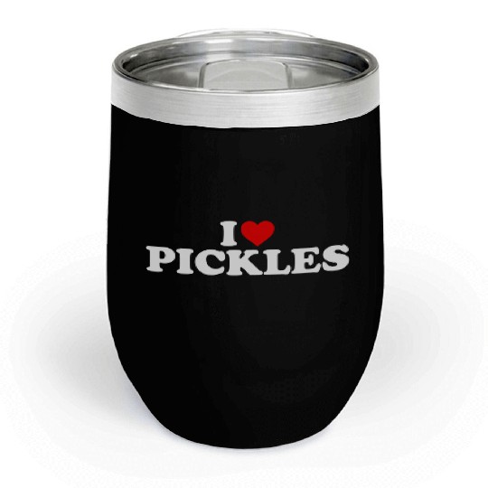 I Love Pickles He Chill Wine Tumblers