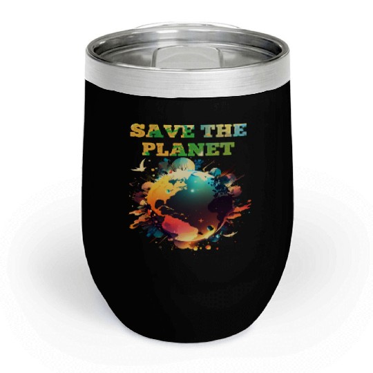 Save the Planet Climate and Nature Care Chill Wine Tumblers