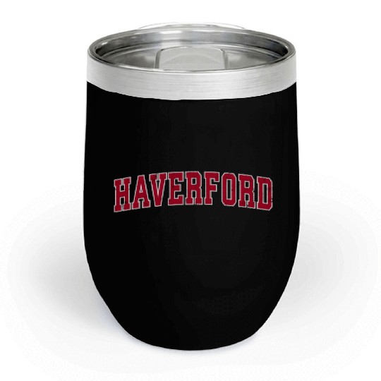 Haverford Pennsylvania Pa Sports Red Chill Wine Tumblers