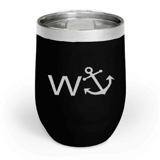 W Anchor Wanker Jerk Slang Chill Wine Tumblers