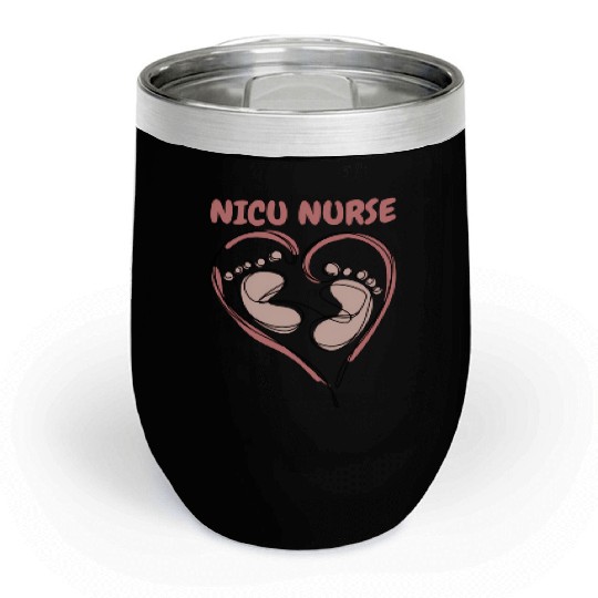 Pastel Nicu Nurse Chill Wine Tumblers
