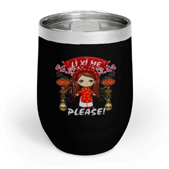 Li Me Please Vietnamese Lunar New Year Chill Wine Tumblers